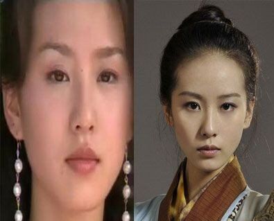 劉詩詩大餅?zāi)樧凒Z蛋臉 劉詩詩整容對比圖