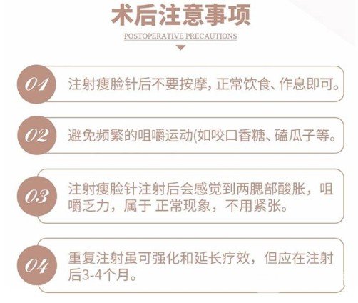 注射瘦臉多少一針