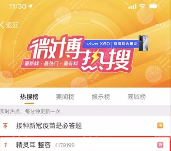 顱耳角在30°-60°之間朵怎么整形