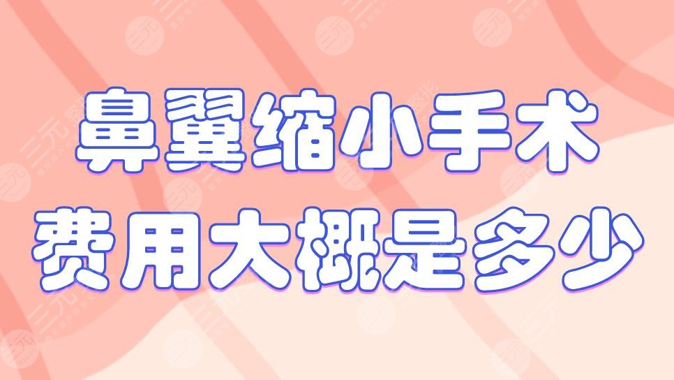 鼻翼縮小手術(shù)費(fèi)用大概是多少？需要全麻嗎？附鼻部整形價(jià)格表