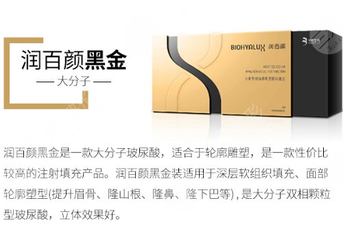 潤百顏黑金玻尿酸多少錢一支
