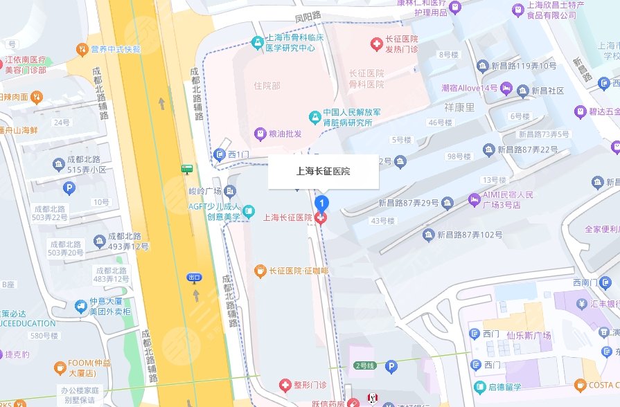 上海長征醫(yī)院地址