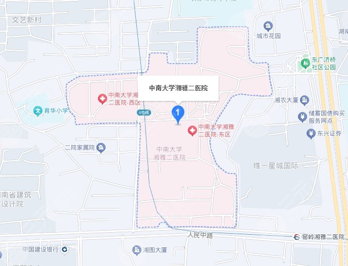 長沙湘雅二醫(yī)院地址