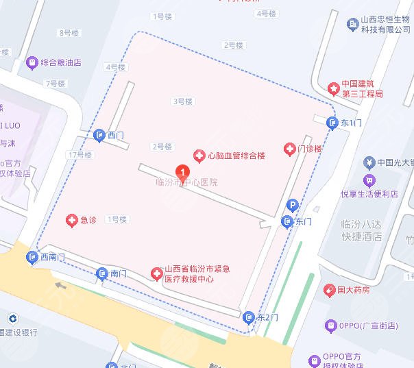 臨汾中心醫(yī)院地址